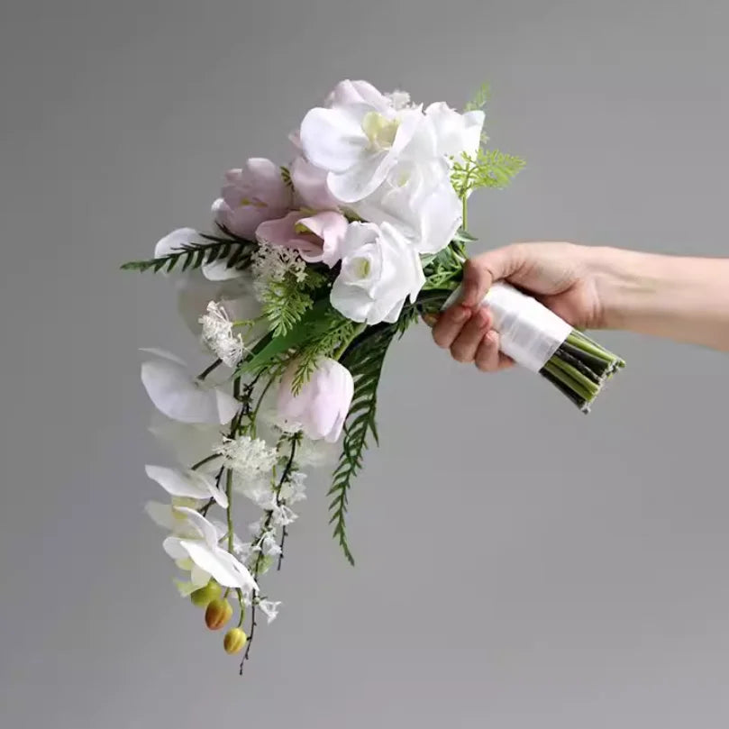 Wedding Bouquet Artificial Flowers Bridal Holding Bouquet Bridesmaid Bouquet for Wedding Bridal Party Decorations