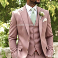 Sage Green Three Piece Custom Wedding Suit for Men