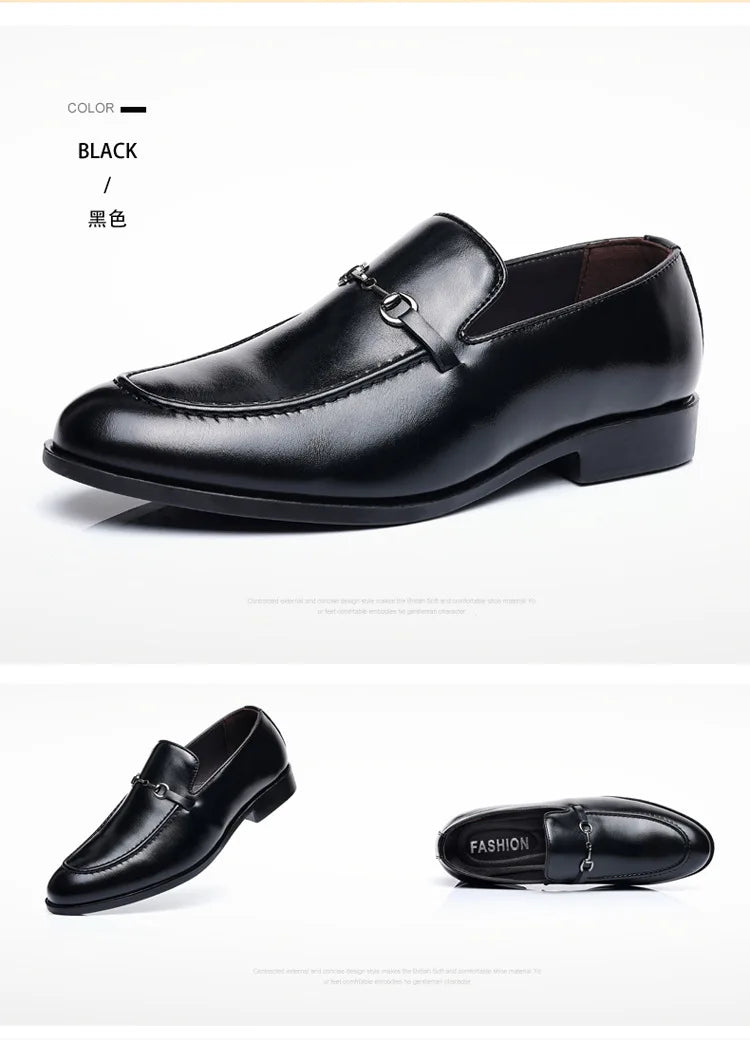 Office Shoes Men Classic Loafers Men Formal Shoes Brand Dress Shoes Men Elegant Sepatu Slip on Pria Zapatos De Hombre Ayakkabi