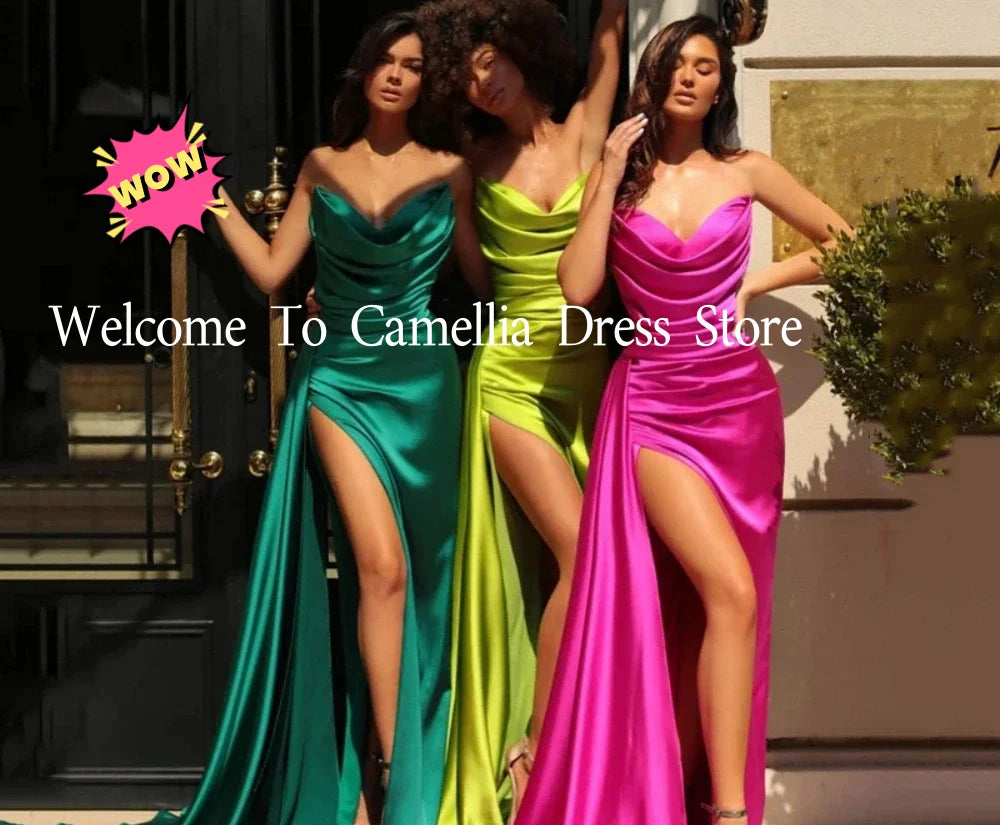 Contrast One Shoulder Customized Mother of the Bride Dresses Mermaid Bride Party Dress Evening Gowns robes invitée mariagee