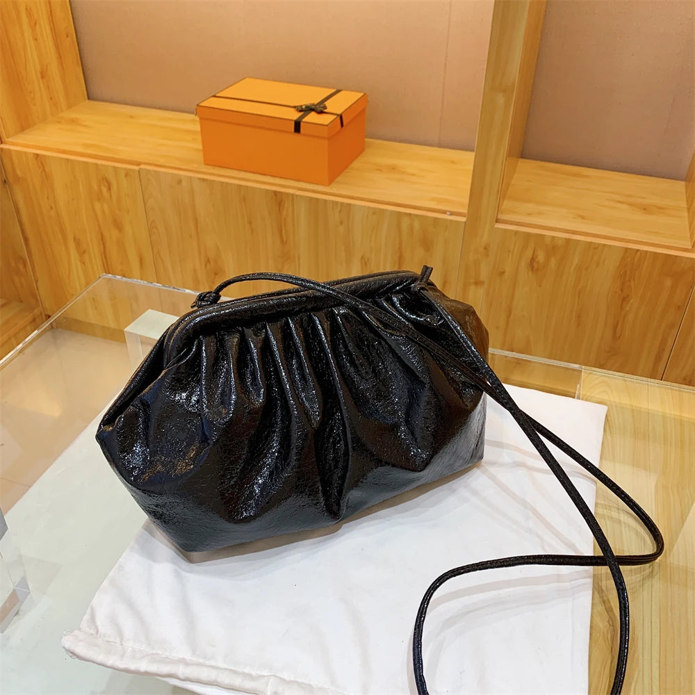 Golden Crossbody Evening Clutch
