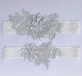2pcs Wedding Garter  Embroidery Floral Sexy Garters Women/Female/Bride Thigh Ring Bridal Lace Leg Ring Loop Customized