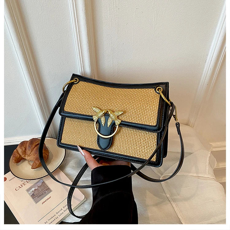 Unique Elegant Diaper Bag Leather Ladies Messenger Purse High End Minimalist Trendy Crossbody Handbag