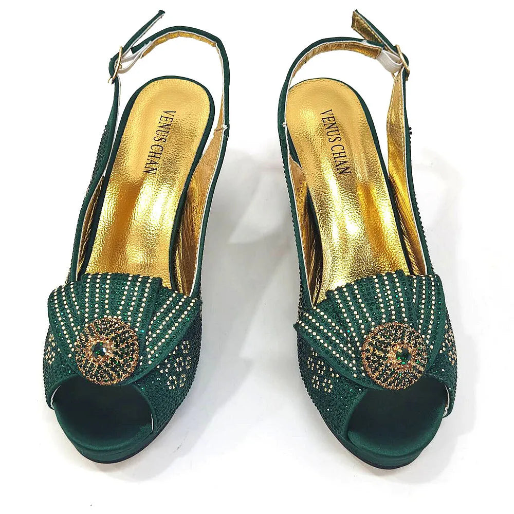 Diamond Wedding Shoe & Bag Set