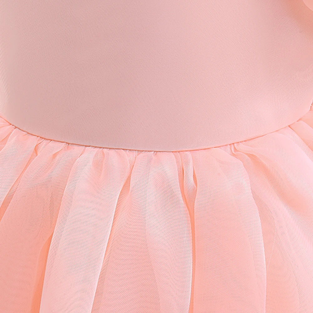 Floral Print Girls' Party Dress
