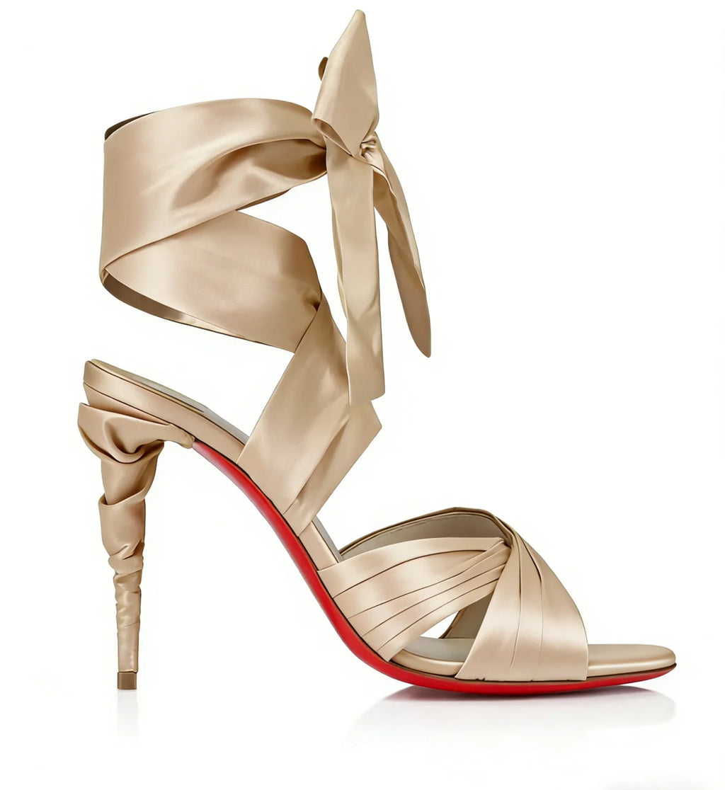 2026Summer New Women's Stiletto Sandals Round Head Strap Party Wedding Women's 34-44 Large High Heel Sandals