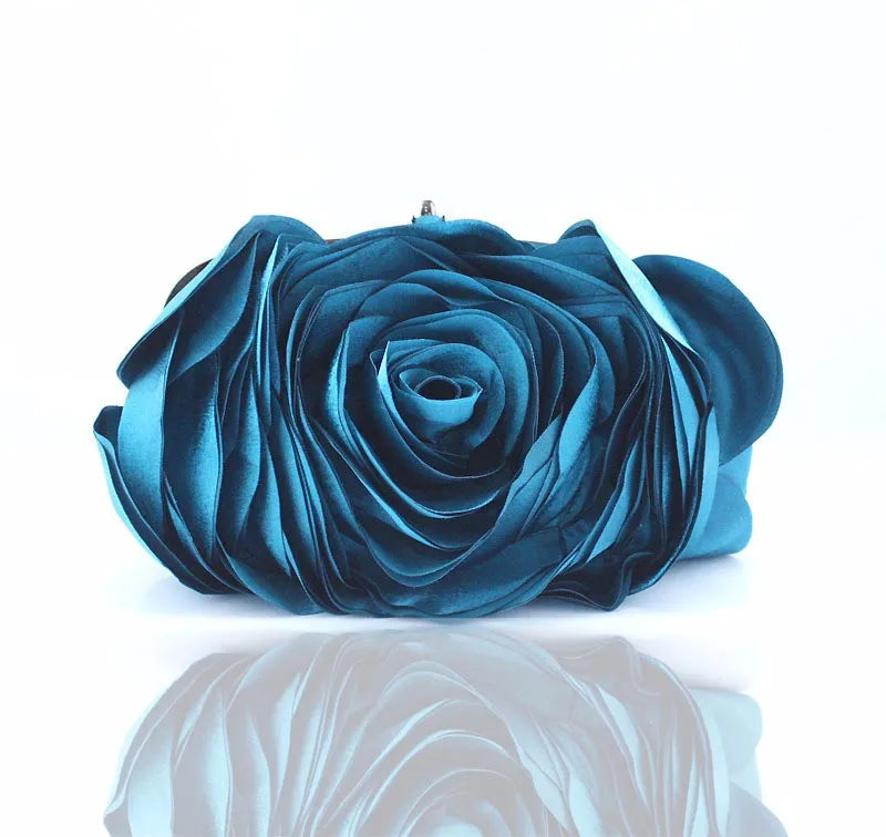 Fashion Flower Clutch Bag Women Wedding Handbag Bridal Clutch Purse Evening Dress Clutches Party Wallet Shoulder Chain Bag