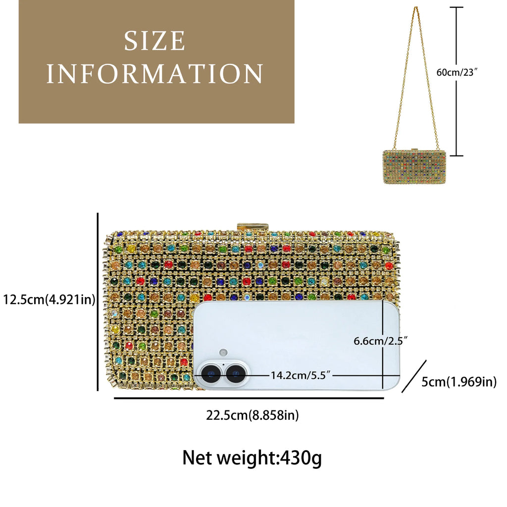 women's clutch exquisite fashion dinner  celebrity rhinestone chain portable women's crossbody women's bag