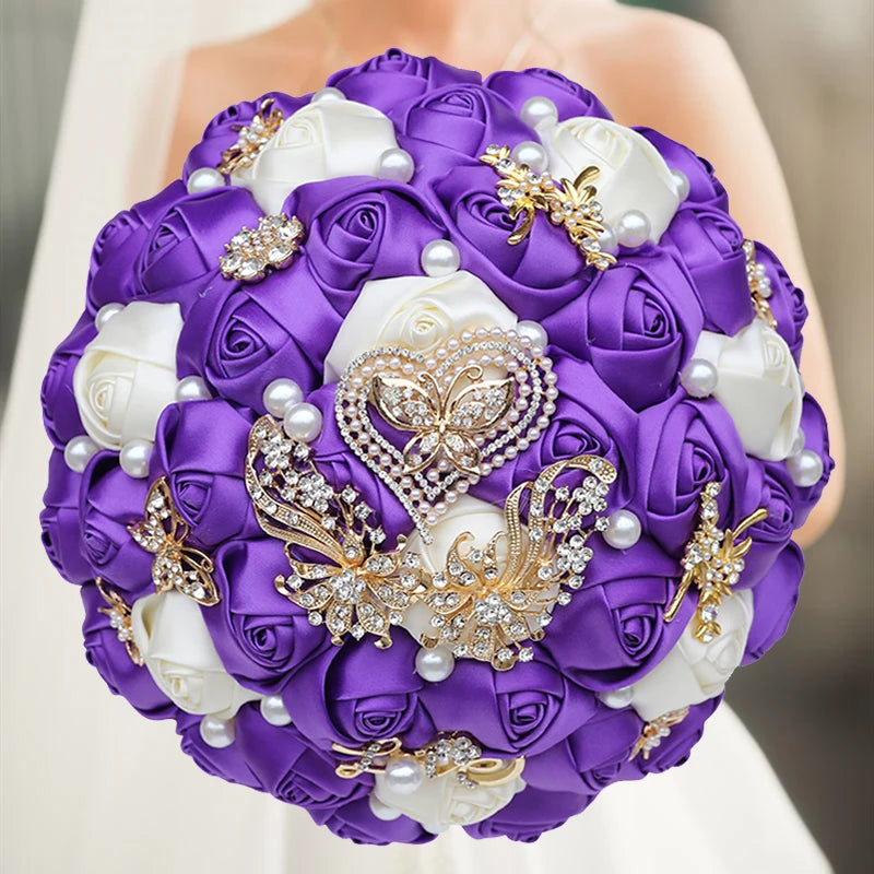 Purple Wedding Bouquet Flowers