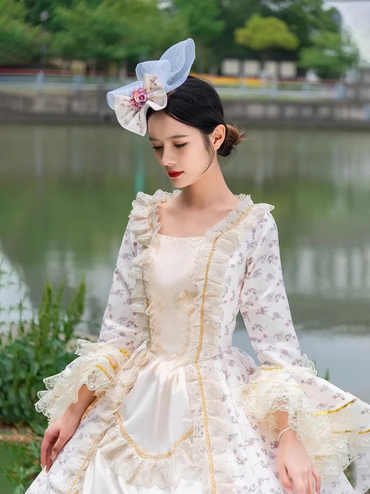 Medieval Retro Court Ball Gown Wedding Evening Dresses Victorian Prom Theater Party Gowns Masquerade Stage Princess Outfit