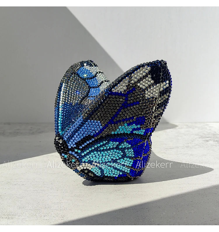 Butterfly Crystal Evening Clutch