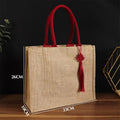 Personalized Bridesmaid Jute Tote Bags with Scarf Party Retro Beach Bag Bachelorette Gifts Girlfriend Gift for Her