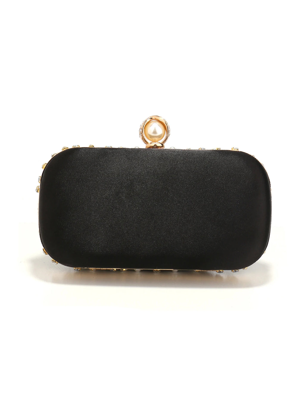 Pearl Beaded Diamond Evening Clutch