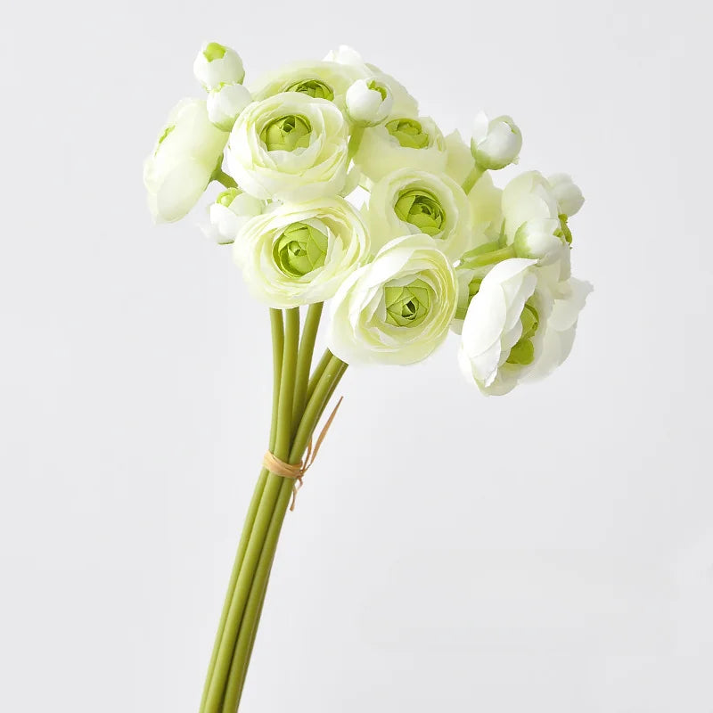 26CM Handmade Bouquet Artificial Flowers Wedding Bridesmaids Photography Props Home Decoration Handmade Mini Lotus Bouquet