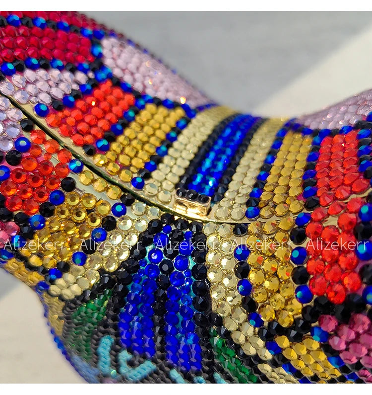 Butterfly Crystal Evening Clutch