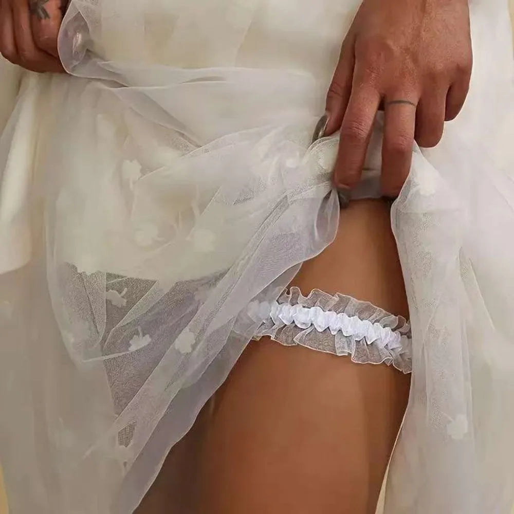 Fashion Lace Bridal Lace Garter Bowknot Bride Souvenirs Women Thigh Garter Women's Garter Belt Leg Ring Women Girls