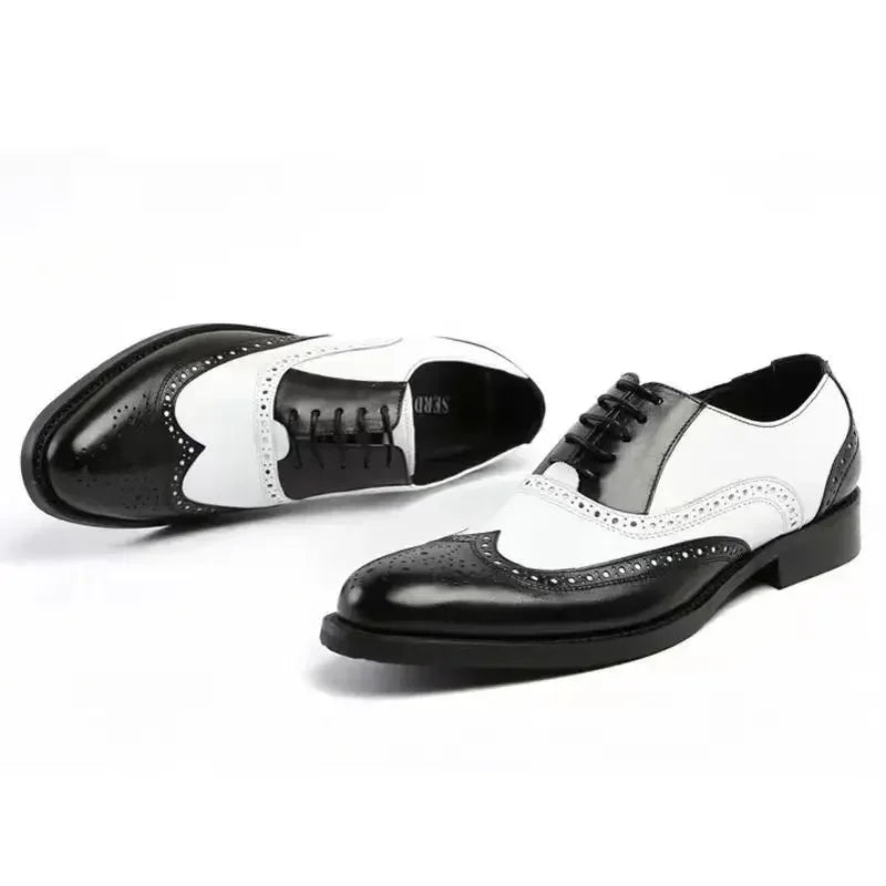Designer's Classic Men's Formal Shoes, Lace Up Shoes, Plus Size Pointed Business Casual Comfortable Men's Wedding Formal Shoes