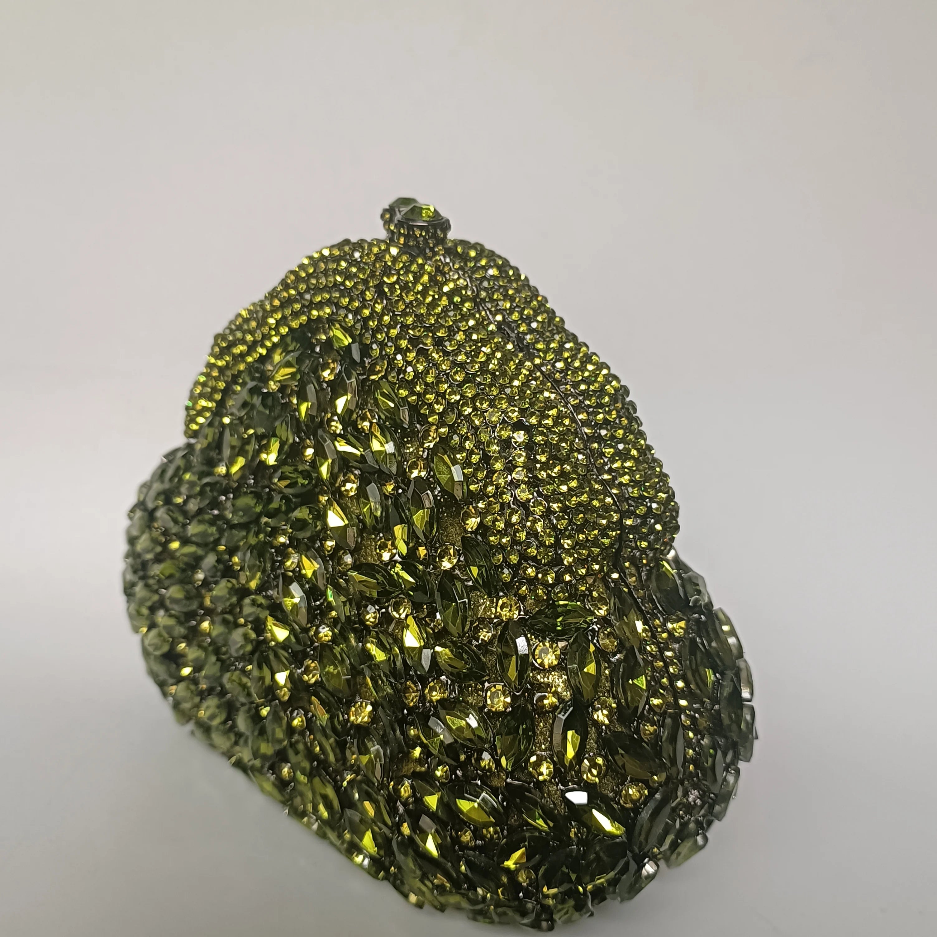 XIYUAN Red Diamond Evening Bag Women Crystal Bridal Purse Party Handbags Lady Green Rhinestone Clutches Metalic Minaudiere Bags