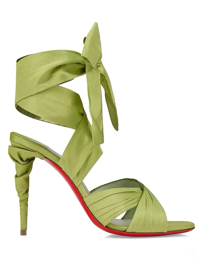 2026Summer New Women's Stiletto Sandals Round Head Strap Party Wedding Women's 34-44 Large High Heel Sandals