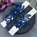 K07 Bridal Garter Belt Set New Design Elastic Trim Crystal Applique Wedding Garter Belt Bridal Leg Bride Wedding Accessories