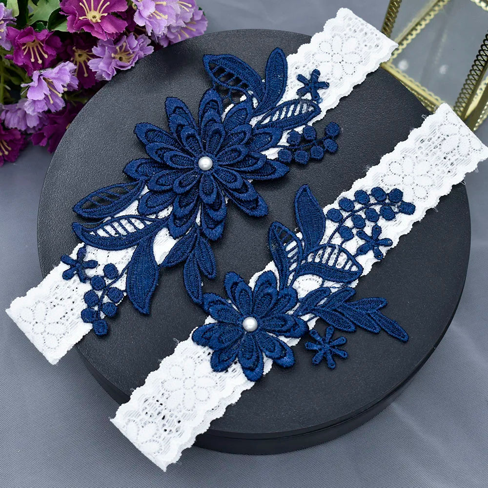 K07 Bridal Garter Belt Set New Design Elastic Trim Crystal Applique Wedding Garter Belt Bridal Leg Bride Wedding Accessories