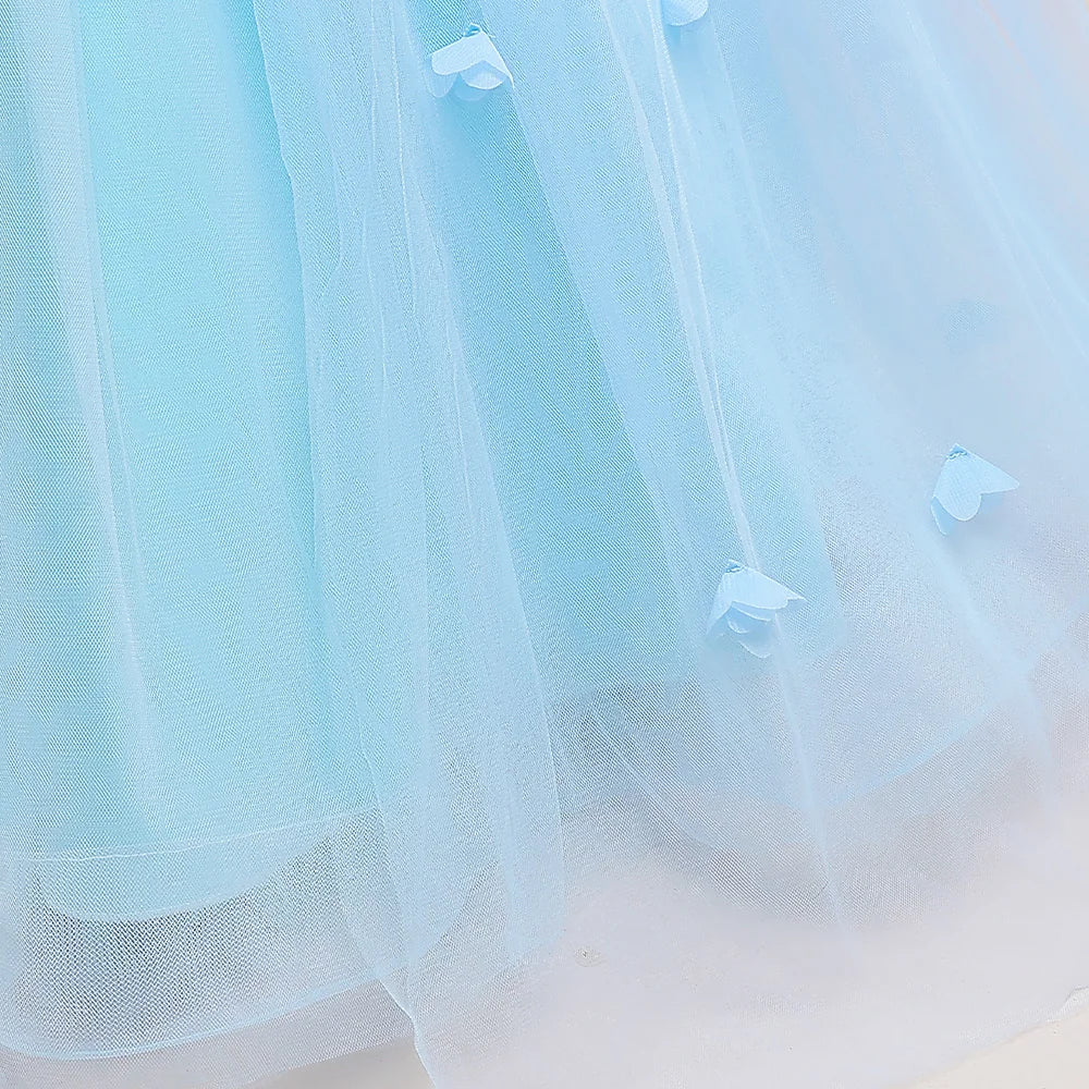 Off-Shoulder Tulle Junior Bridesmaid Dress