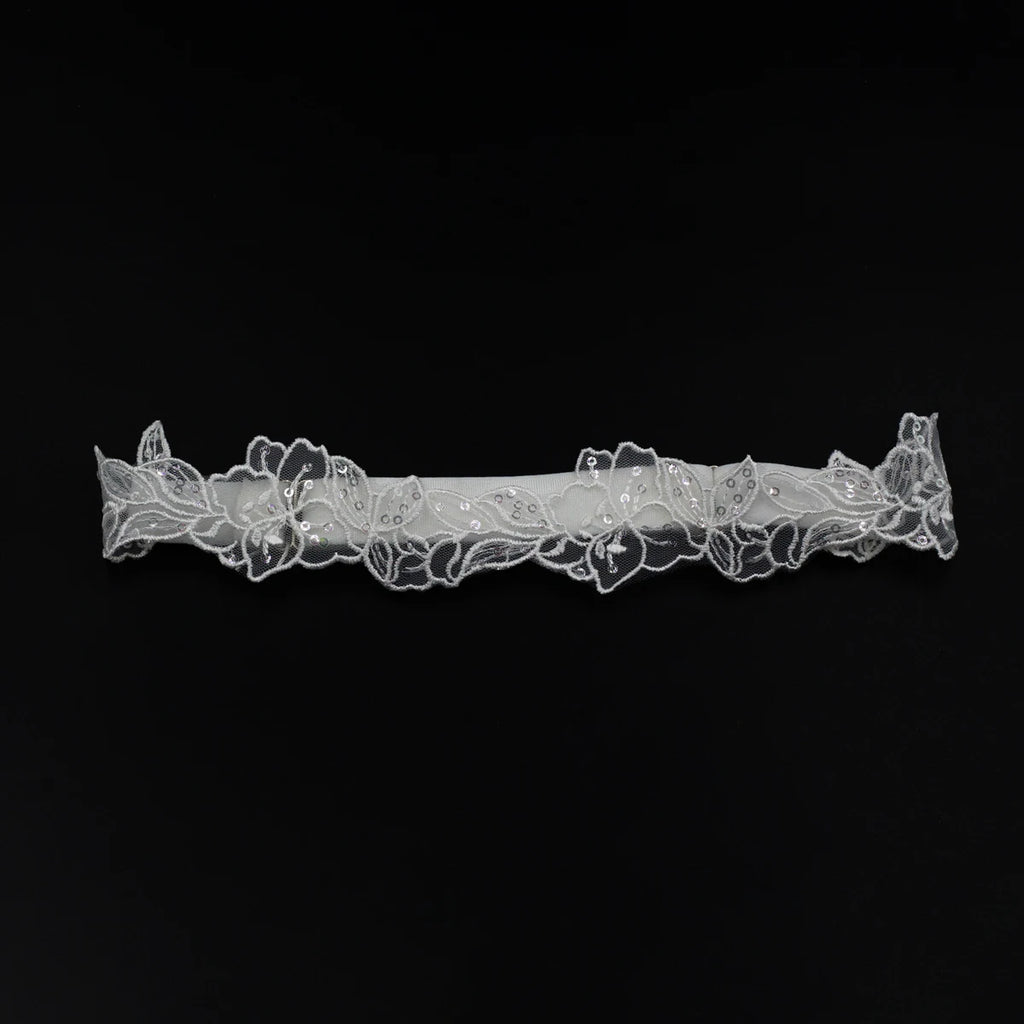 LR030 Fairy Wedding Bridal Garter Sequined Lace High Elastic Band Fresh Brides Bridesmade Leg Rings Women Sexy Small Gifts