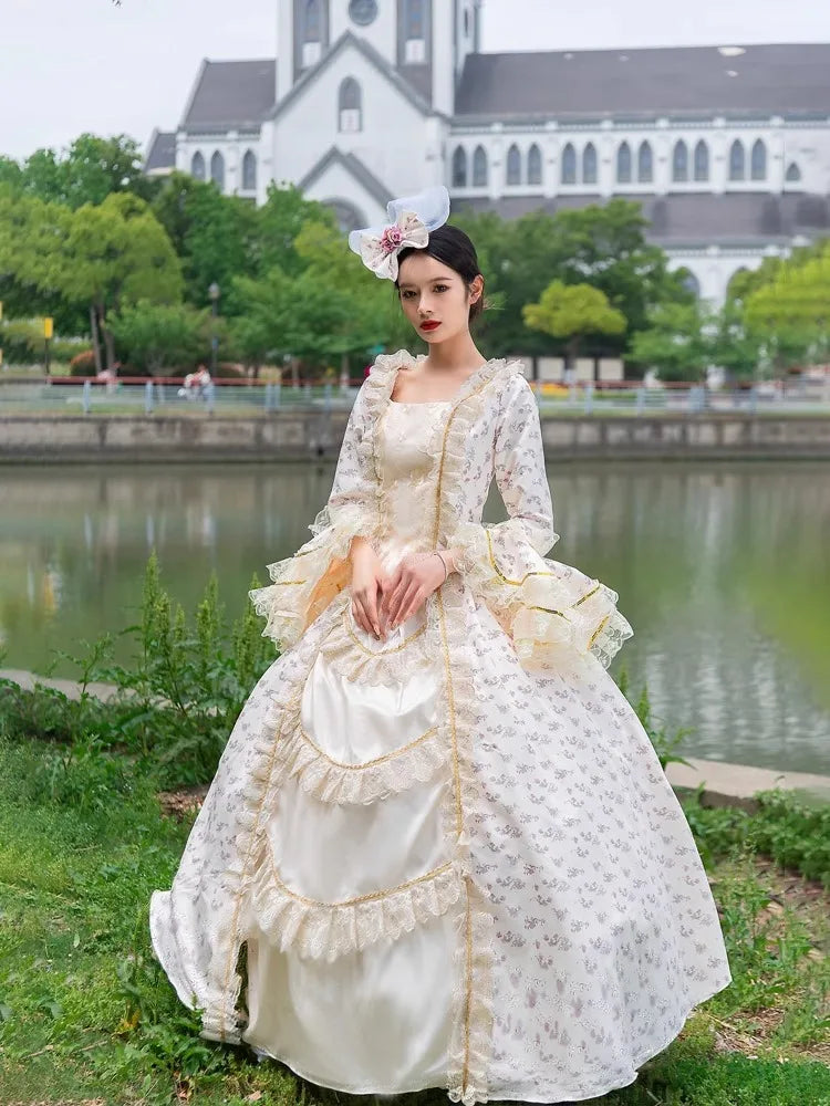 Medieval Retro Court Ball Gown Wedding Evening Dresses Victorian Prom Theater Party Gowns Masquerade Stage Princess Outfit