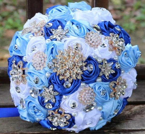 Light Blue Wedding Bouquet