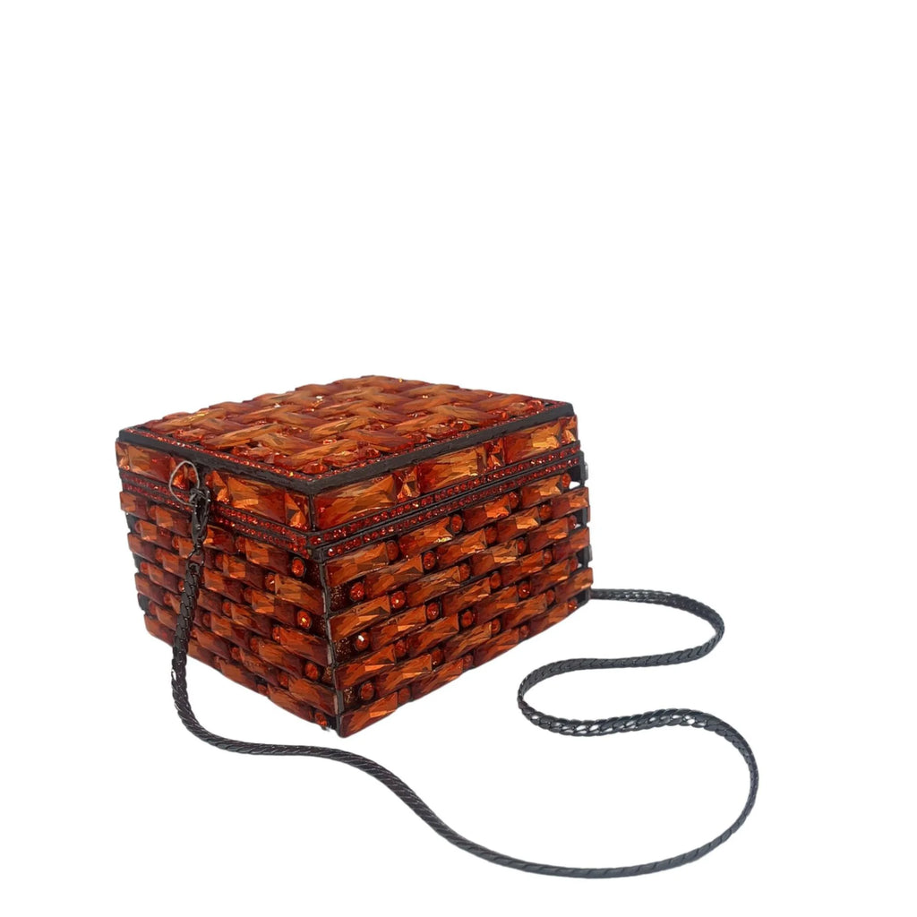 XIYUAN Green/Red Glass Clutch Diamond Women Box Handbgs Pink/Yellow Evening Purses Crystal Pouch Bags Fushcia Party Bridal Purse