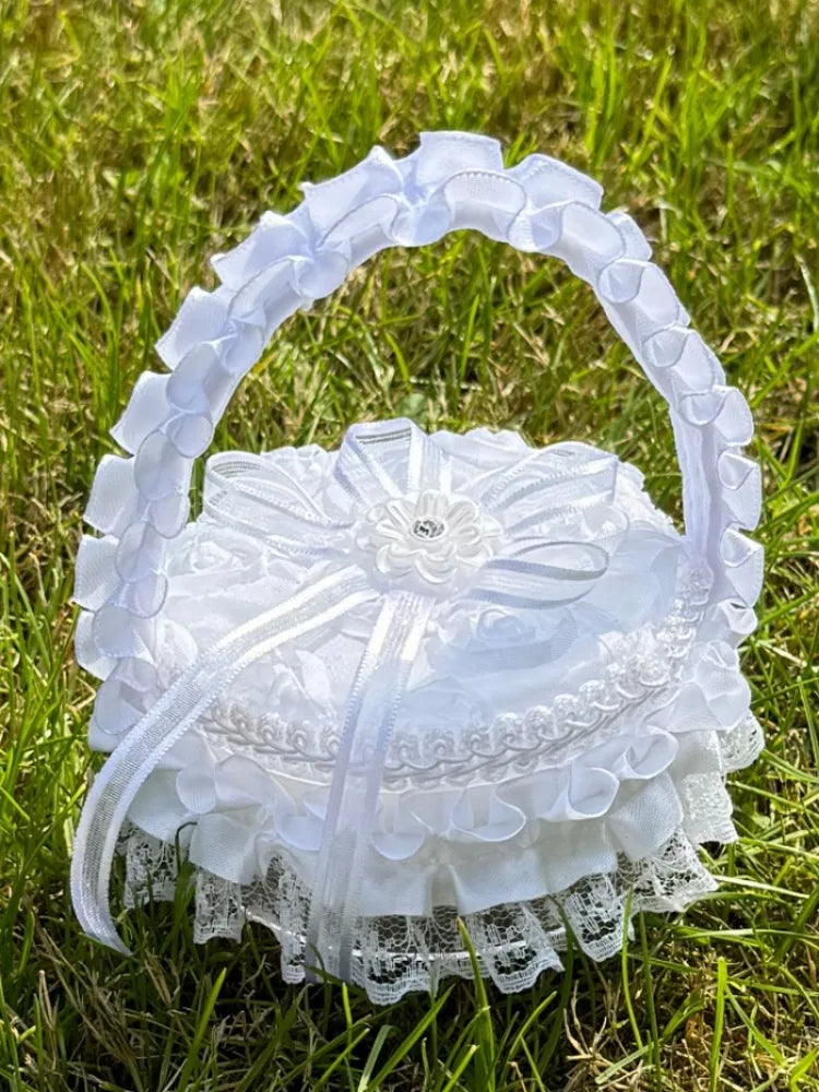 Wedding Flower Girl Ring Storage Box Jewelry Box Holiday Anniversary Proposal Ring Wedding Anniversary Gift for Girlfriend Wife