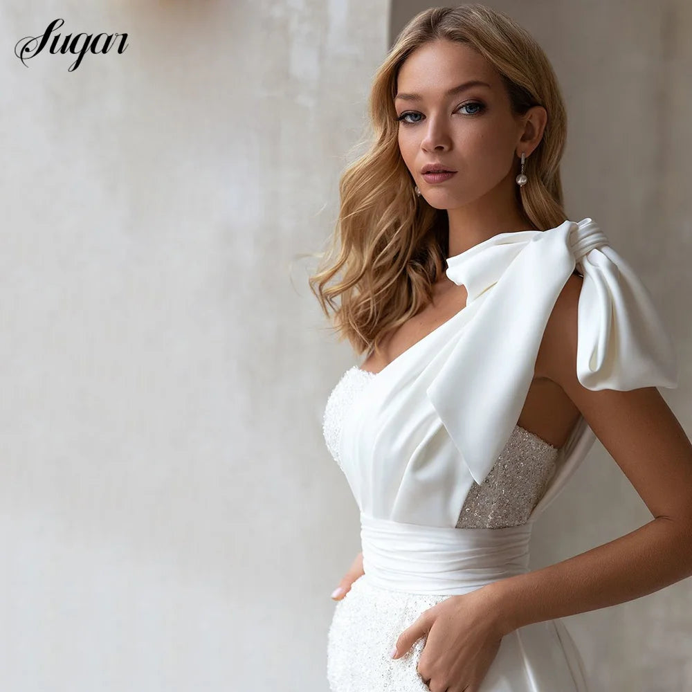 Two-Piece Wedding Dress with Detachable Skirt
