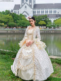 Medieval Retro Court Ball Gown Wedding Evening Dresses Victorian Prom Theater Party Gowns Masquerade Stage Princess Outfit