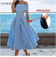 Strapless Satin Bow-Back Mini Dress