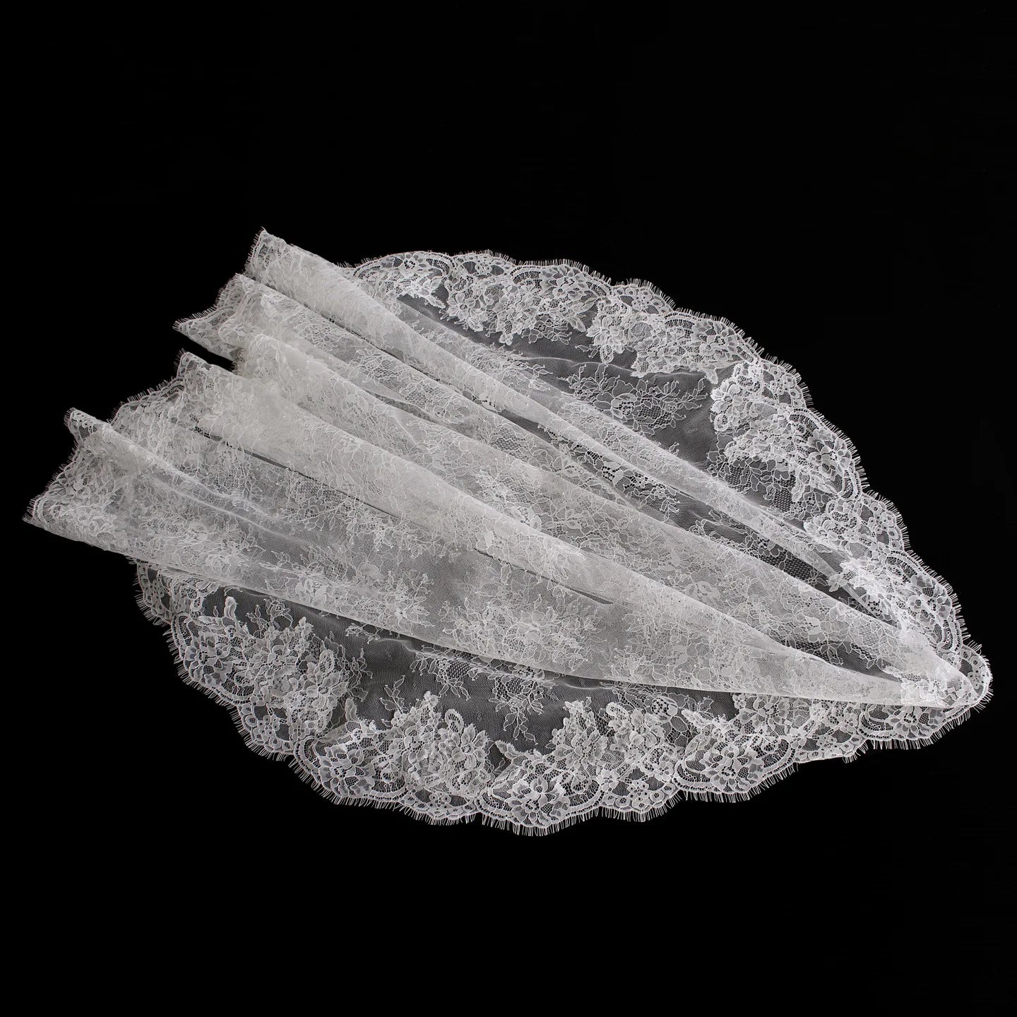 High Quality Wedding Veil Lace Bridal Veils  Short Lace Veils 0.9m*1.5m  Fairy Style Veils L&P DQL Studio