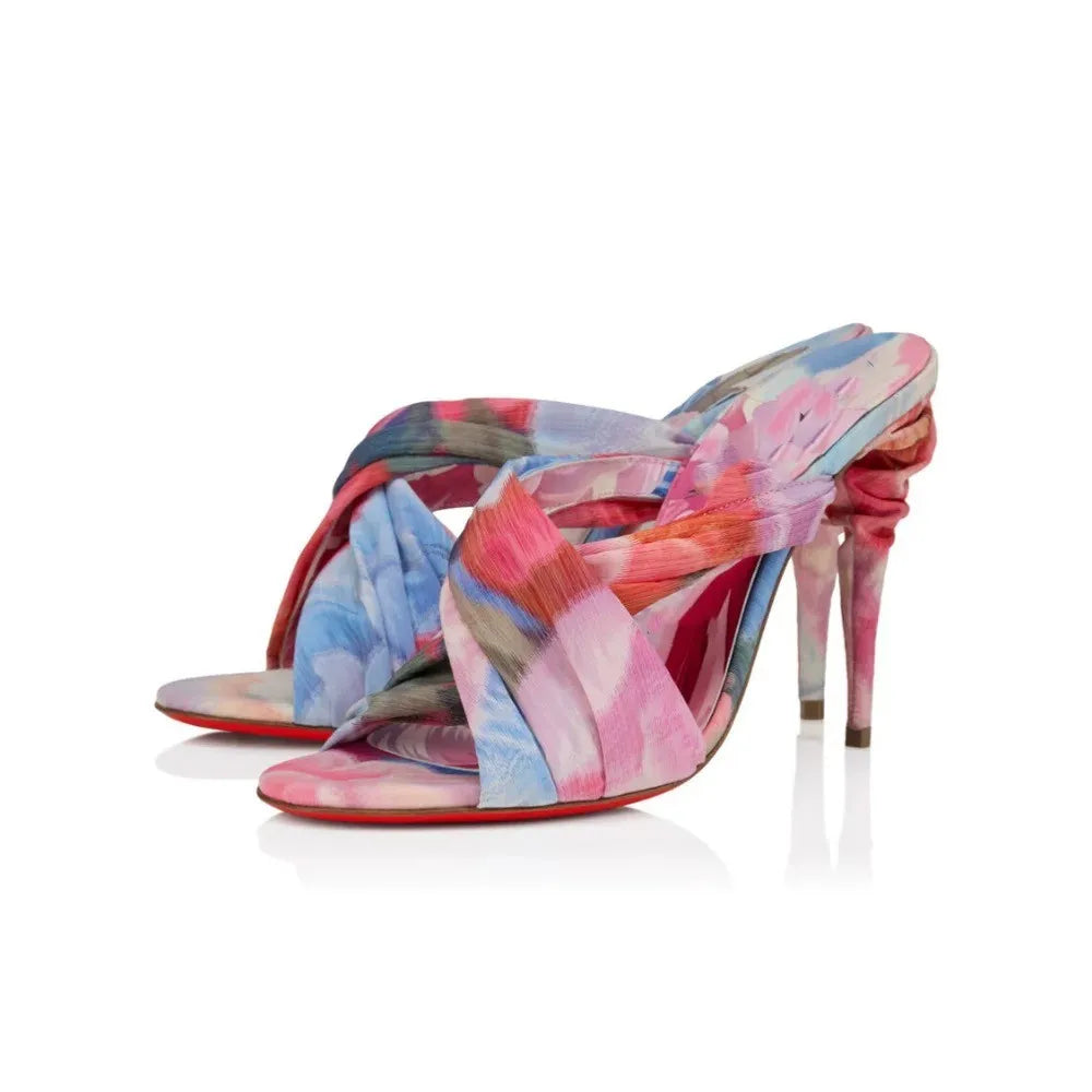 2026Summer New Women's Stiletto Sandals Round Head Strap Party Wedding Women's 34-44 Large High Heel Sandals