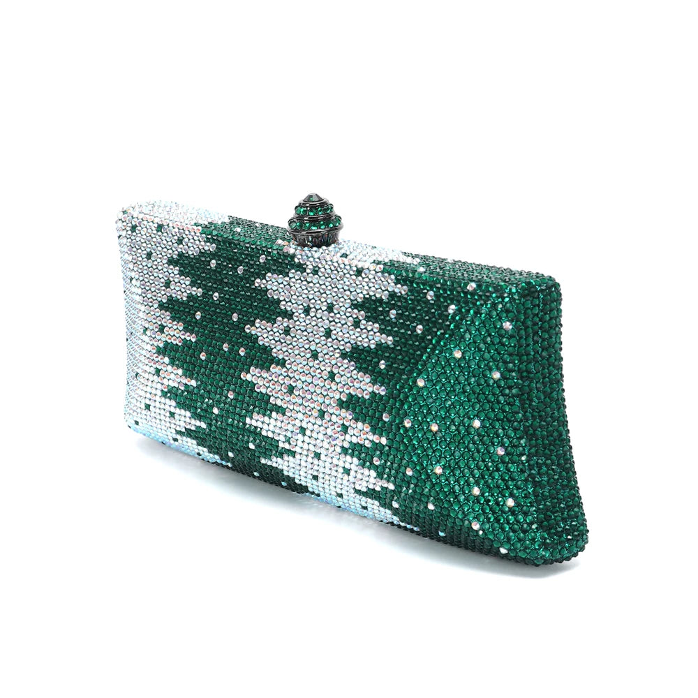 XIYUAN 25 Colors Best Selling Diamond Woman Handbag Crystal Gala Dinner Party Evening Purse Colorful Wedding Bridal Clutch Bag