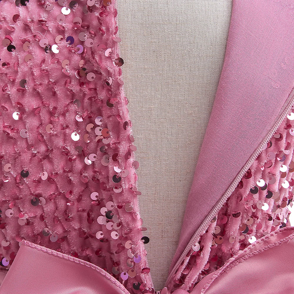 Sequin Bow Party Dress for Girls