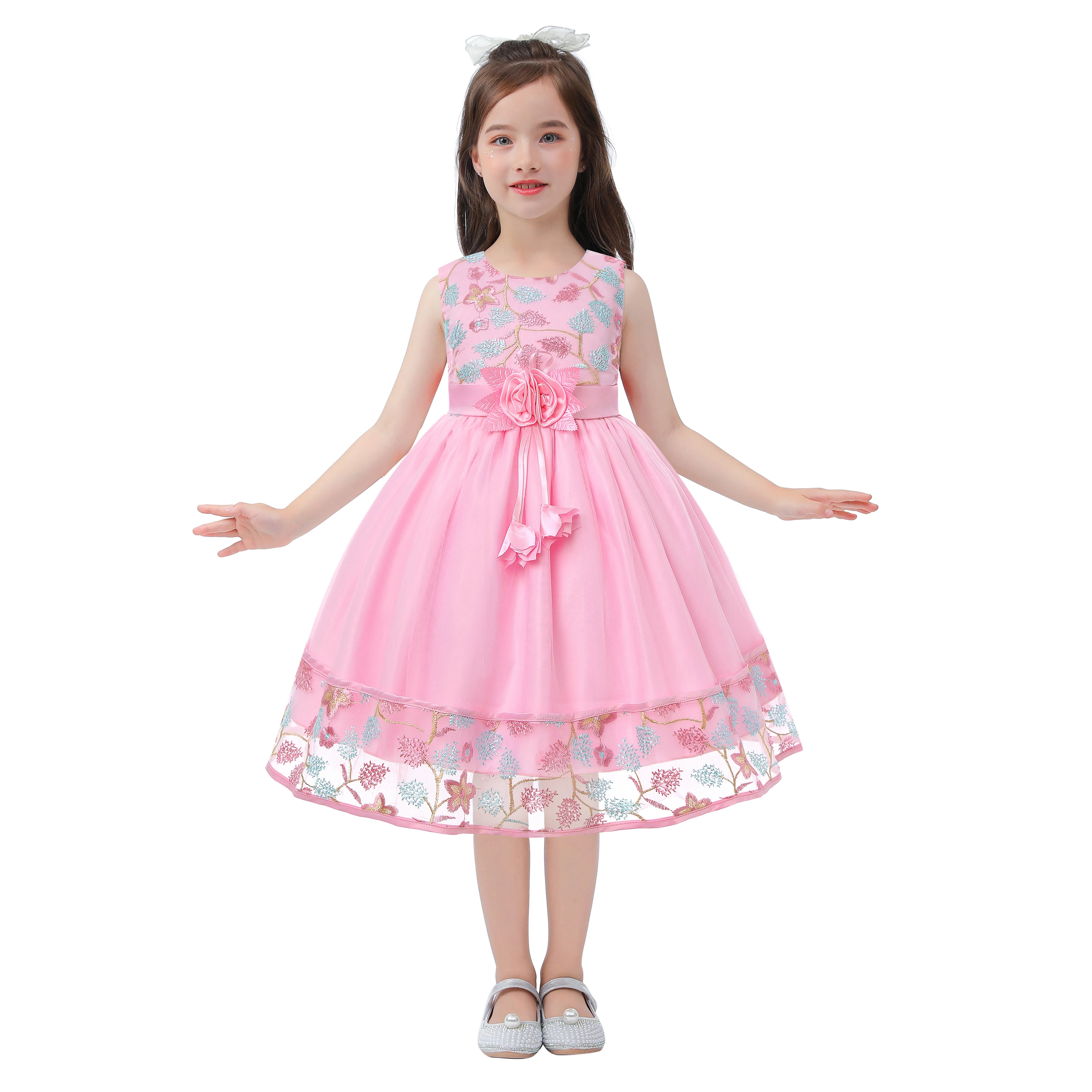 Embroidered Lace Princess Party Dress