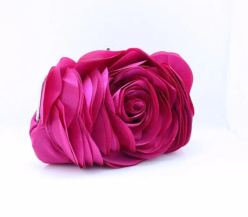 Fashion Flower Clutch Bag Women Wedding Handbag Bridal Clutch Purse Evening Dress Clutches Party Wallet Shoulder Chain Bag