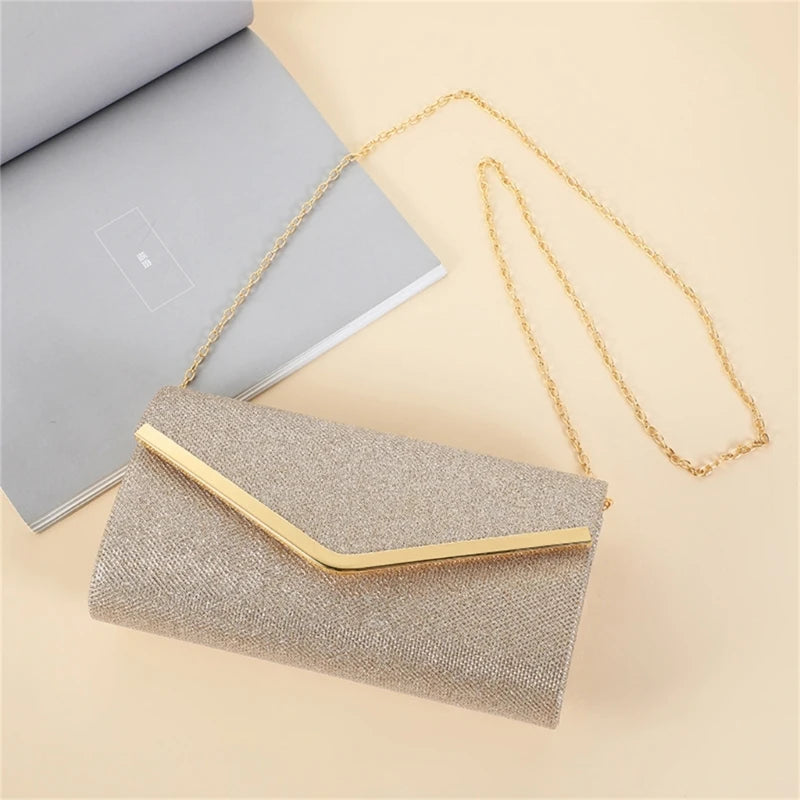 THINKTHENDO Popular Women's Evening Shoulder Bag Bridal Clutch Party Prom Wedding Envelope Handbag New