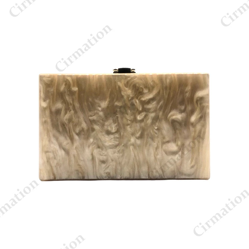Acrylic Evening Bag Brand Luxury Designer Women New Handbags Boho Bridal Clutch Party Fashion Wallet Elegant Shoulder Crossbody