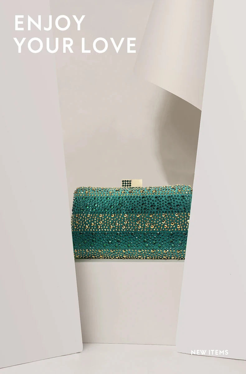 Rhinestone Shoe & Bag Set
