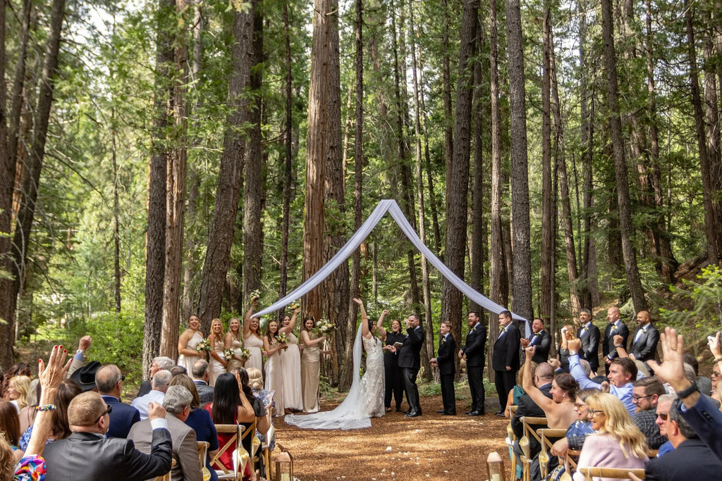 Sheer Lace Deep V Boho Wedding Dress with Slit