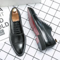 Men's Formal  Shoes Red Sole Fashion Business Casual Party Banquet Daily Retro Carved Lace-up Brogue Dress Wedding Shoes Size 48
