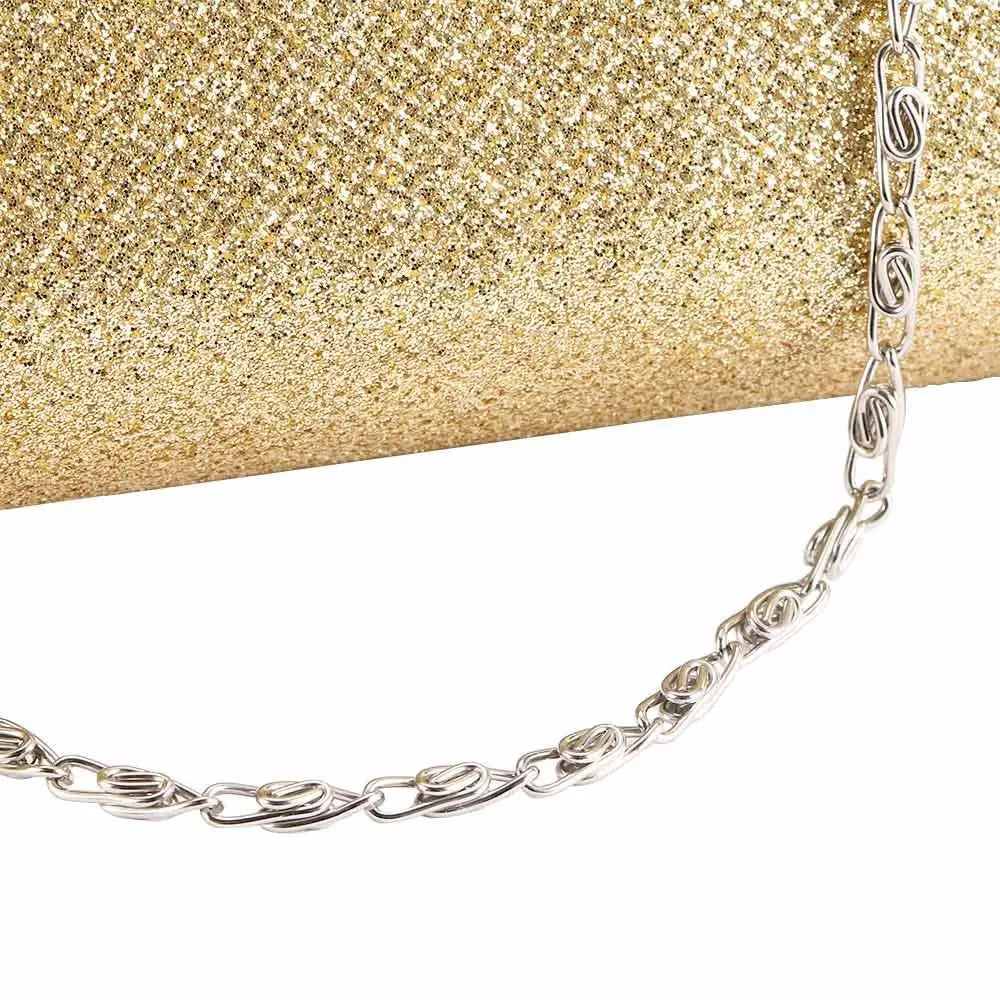 Women's with The Chain Bridal Glitter Purse Party Evening Bag Handbag Shoulder Bag Clutch Purse