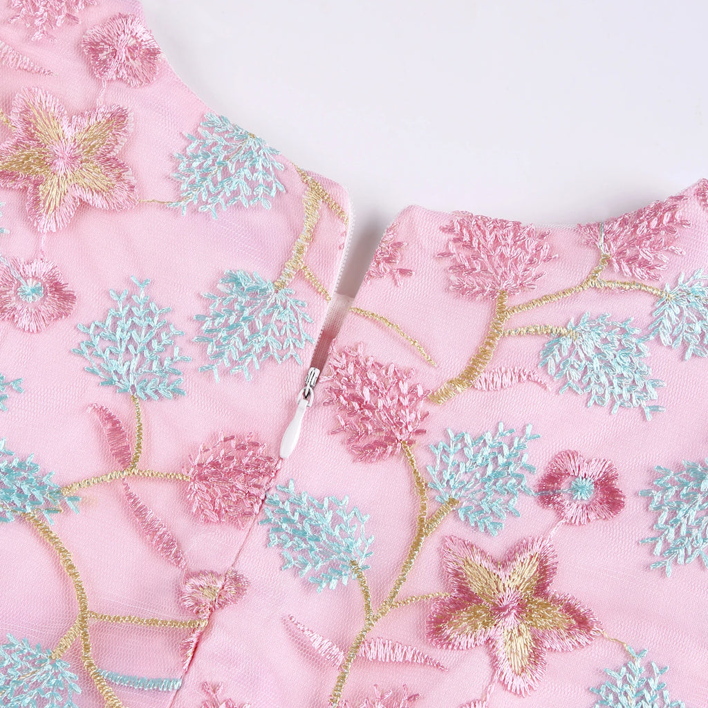 Embroidered Lace Princess Party Dress