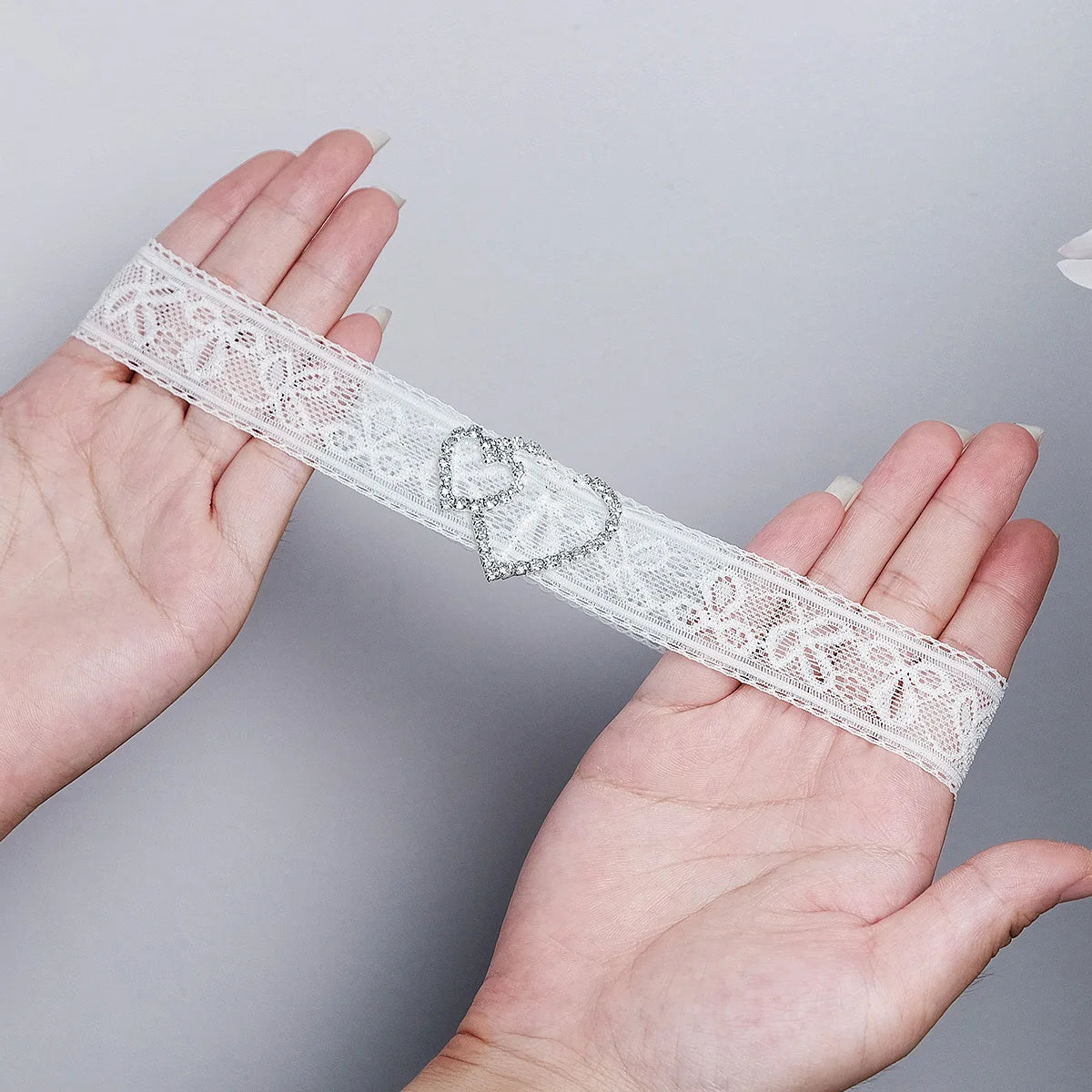 Rhinestone Wedding Garter Bride Accessories Women Silver Color Crystal Flower Bridal Suspenders for Party Dresses Gift
