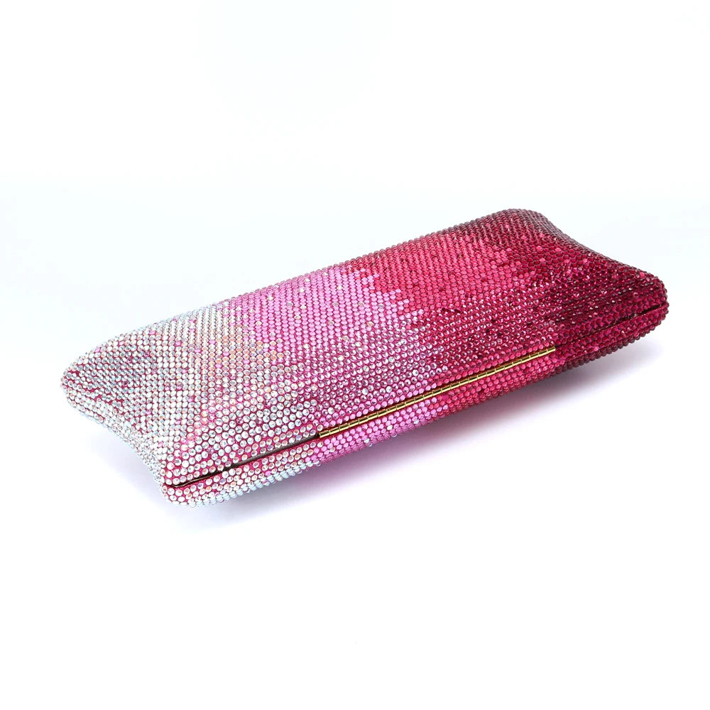 XIYUAN 25 Colors Best Selling Diamond Woman Handbag Crystal Gala Dinner Party Evening Purse Colorful Wedding Bridal Clutch Bag
