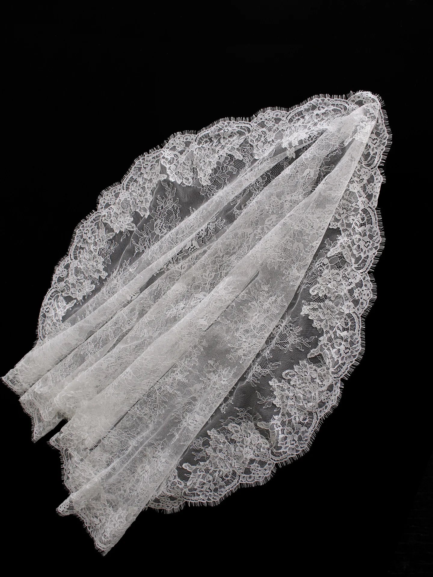High Quality Wedding Veil Lace Bridal Veils  Short Lace Veils 0.9m*1.5m  Fairy Style Veils L&P DQL Studio